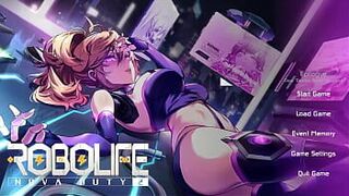 Robolife2 - Nova Duty [ HENTAI Game PornPlay ] Ep.1 sexdoll needs PUSSY fingering orgasm to be stable ! porn video